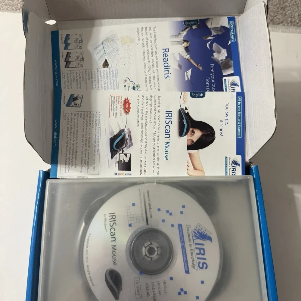 IRIScan Mouse Executive 2 - All in One Scanner and Mouse - Tested & Working